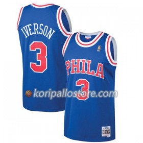 Philadelphia 76ers Allen Iverson 3 Hardwood Classics Sininen Miesten Pelipaidat Swingman 